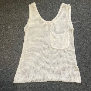 White fishnet shirt from SHEIN